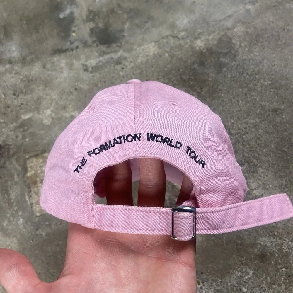 Beyoncé The Formation World Tour Hat Strap Back Adjustable Pink Flower Graphic